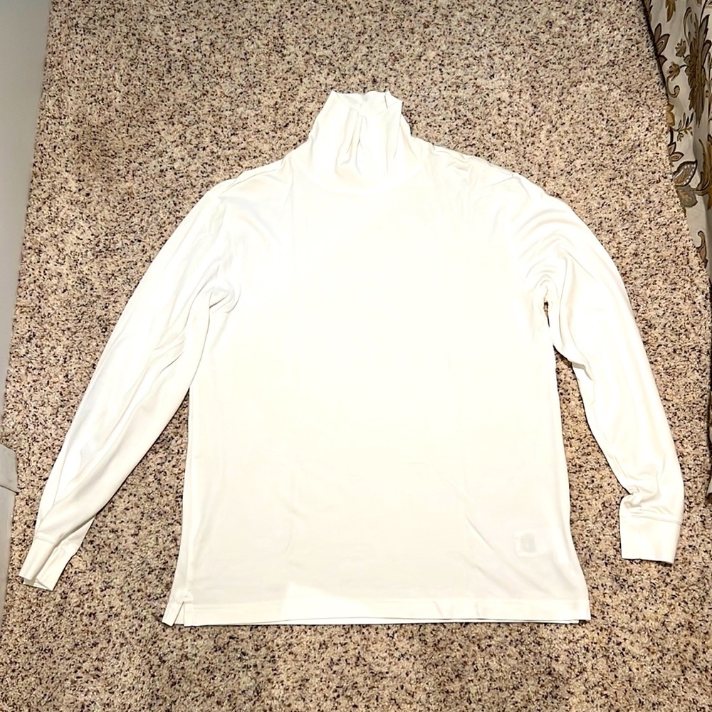 Brooks Brothers - Turtle Neck - White - Medium - Pima Cotton - Mens - Like New